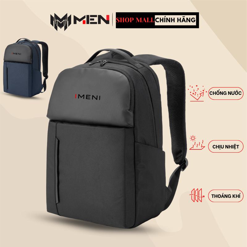 Balo có nắp gặp thời trang vừa laptop 15inch Unisex Cao Cấp Chống nước IMENI MINS {thời trang trẻ}