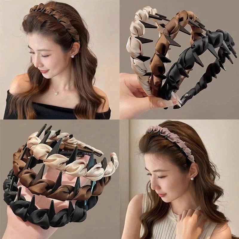  Cài tóc không trượt iLita băng đô bờm tóc tiểu thư tết mấn áo dài. 