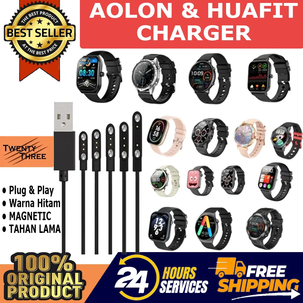 AOLON Smartwatch Charger Wireless Magnetic For CURVE/GT5 PRO/NAVI R/GTS/FOOMLITE Casan Smart Watch