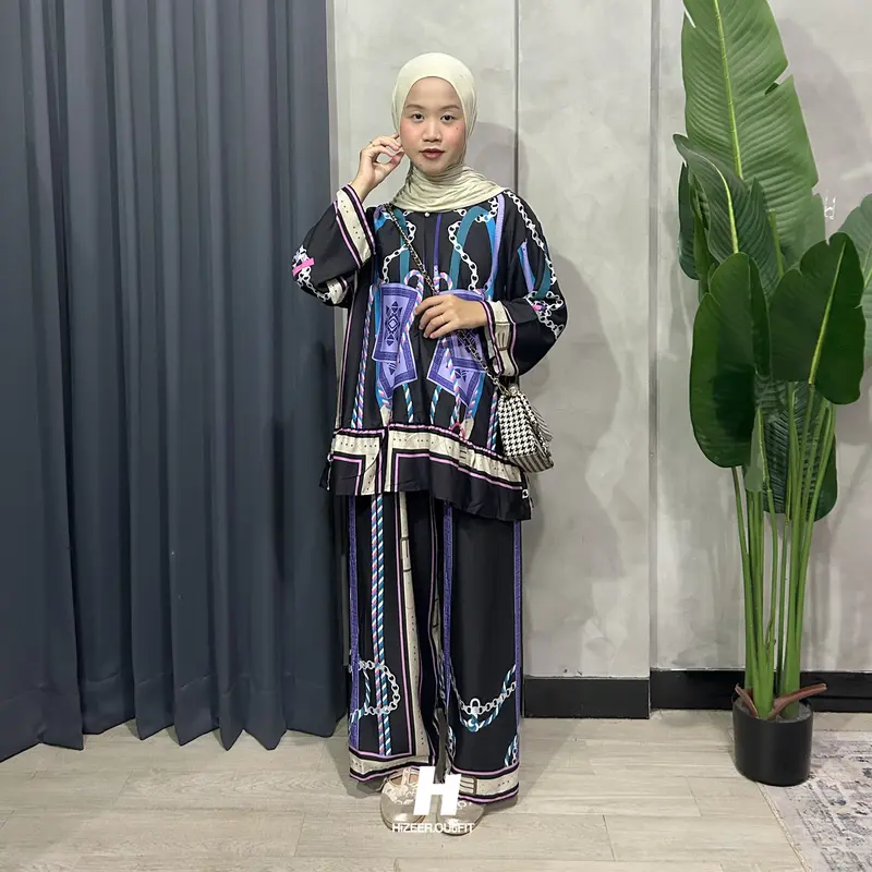 SETELAN ONE SET RUFFLE RAYON 1