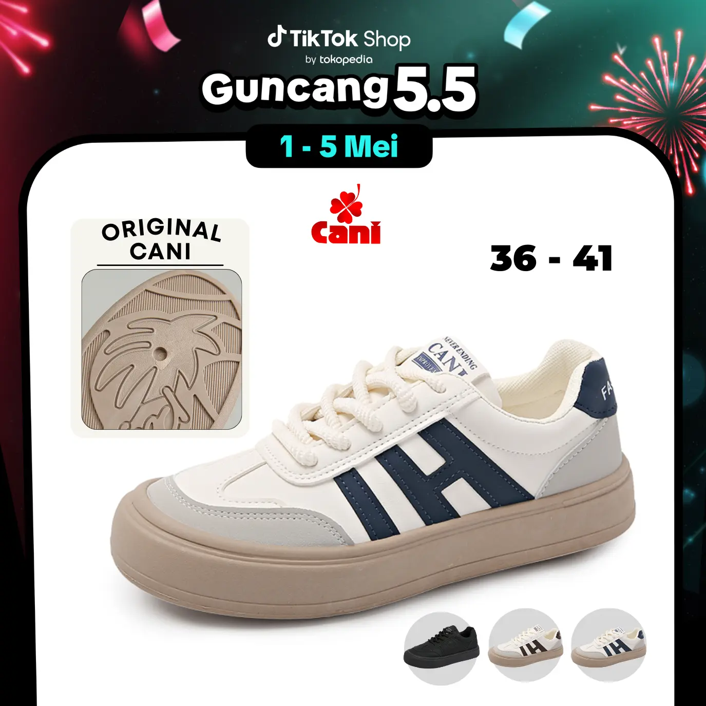 CANI Soomin Sepatu Wanita Ringan Casual Sneakers K9249