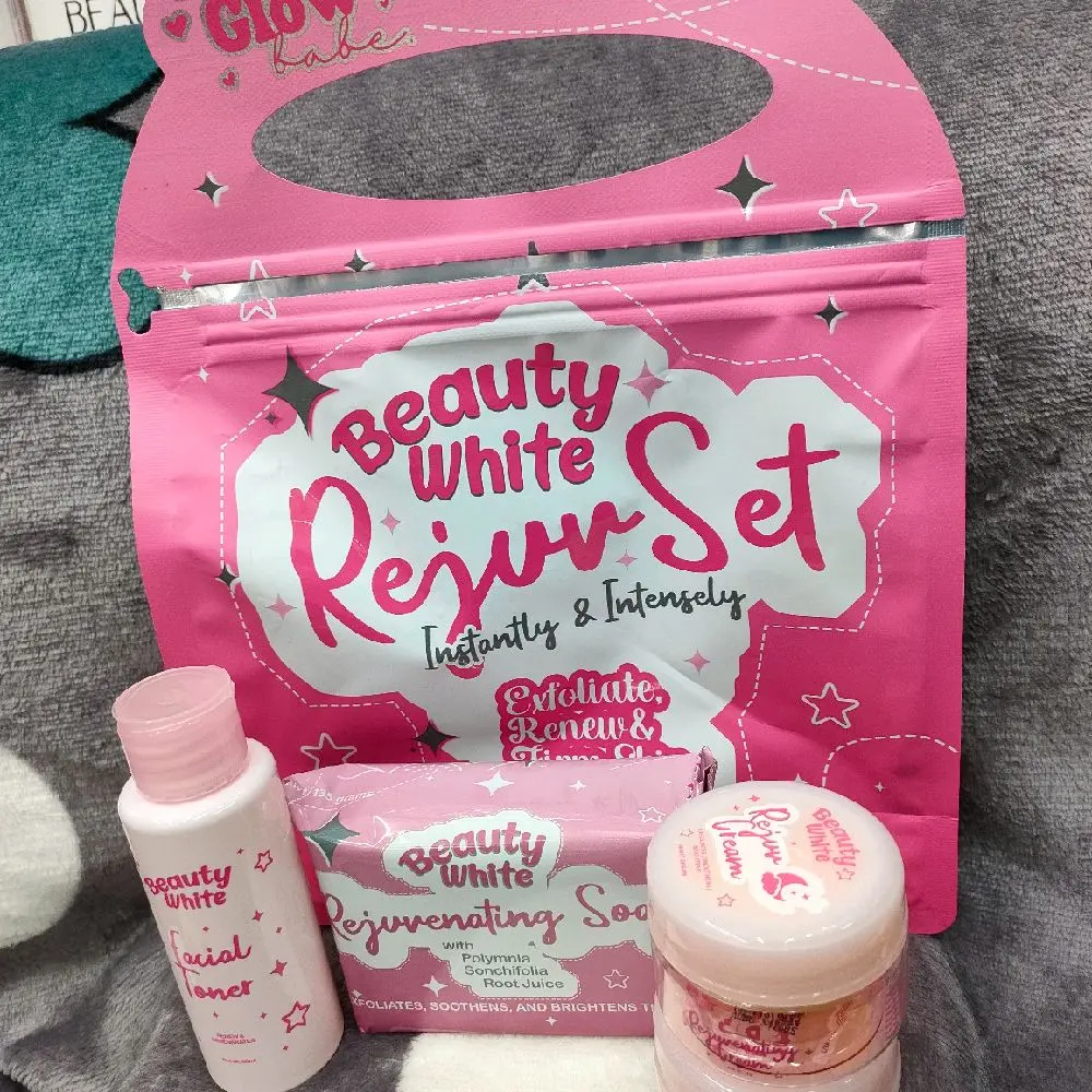 You Glow babe.beauty white rejuv.set instantly & intensely exfoliate.renew&firm skin Cleanser