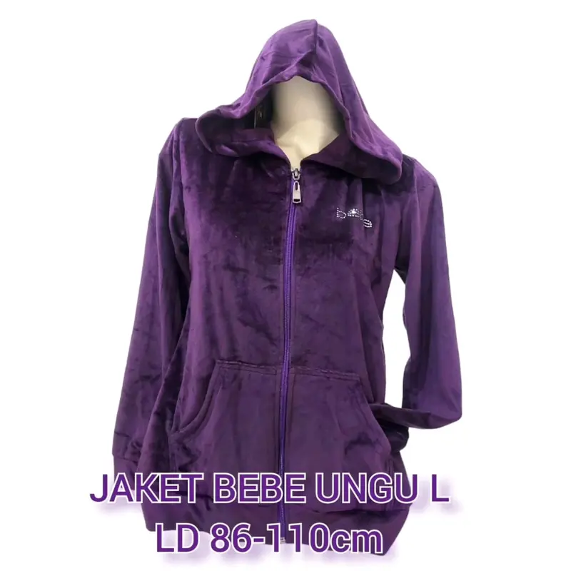 Jaket Bebe wanita beludru halus 1