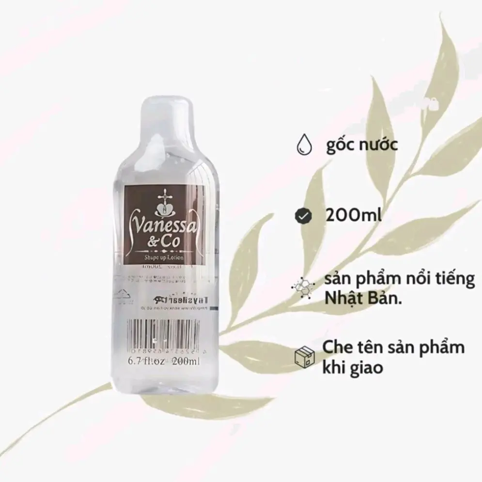 Dầu massage dưỡng ẩm body Vanessa&Co 200ml Nhật Bản,dưỡng ẩm body gốc nước lành tính ,nhẹ dịu.