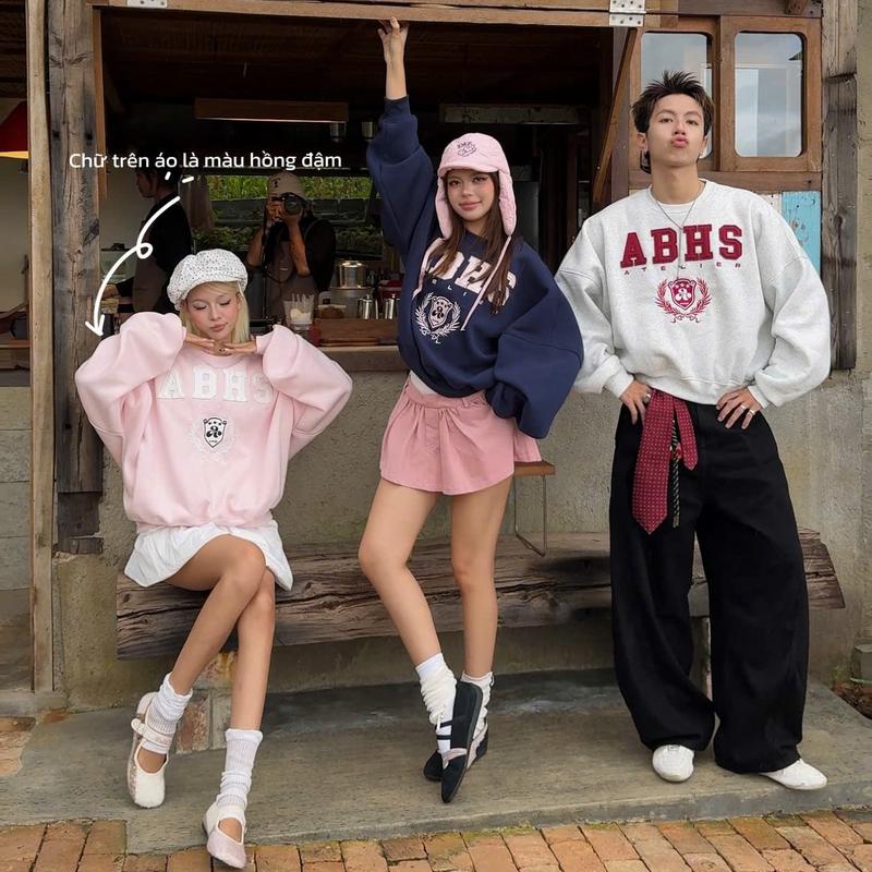 AB HOUSE -Áo sweater form rộng Boxy LIER thời trang nam nữ