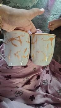 Product Review of Mug marmer white & black gold from D**a 1** 1