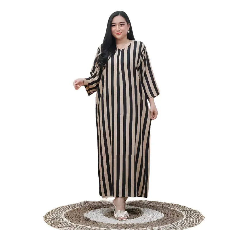 PAKET Daster salur jumbo lengan 3/4 100 rb 3 pcs Daster busui bahan adem Bumil 8