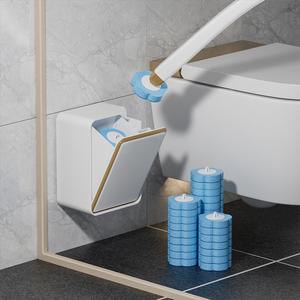 使い捨てトイレブラシセット、ホルダー付きトイレ掃除ブラシと24個のリフィル、バスルームトイレ用家庭用掃除ツール