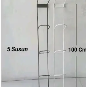 Rak Helm 5 Susun Di Dinding harga / 1 pcs 100 Cm Dengan Desain Minimalis Dan Fungsional