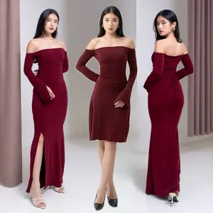 FAYANNA KYLIE SLIT LINE DRESS
