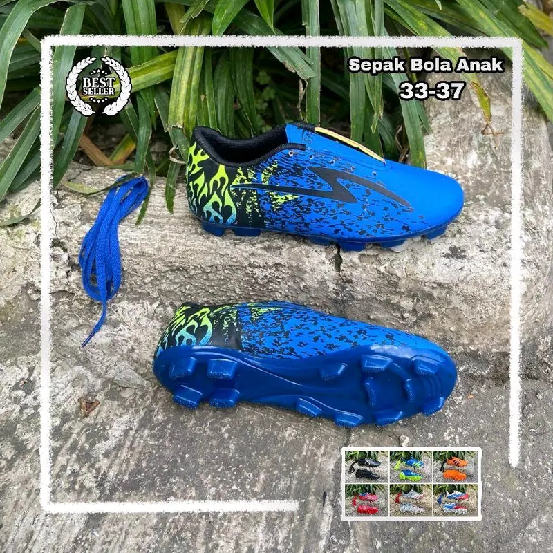 Sepatu Bola Sepak Anak Anak Sekolah Dasar SSB Termurah Size 33-37 Sepatu Bola Anak Laki Laki Kekinian Terbaru 4