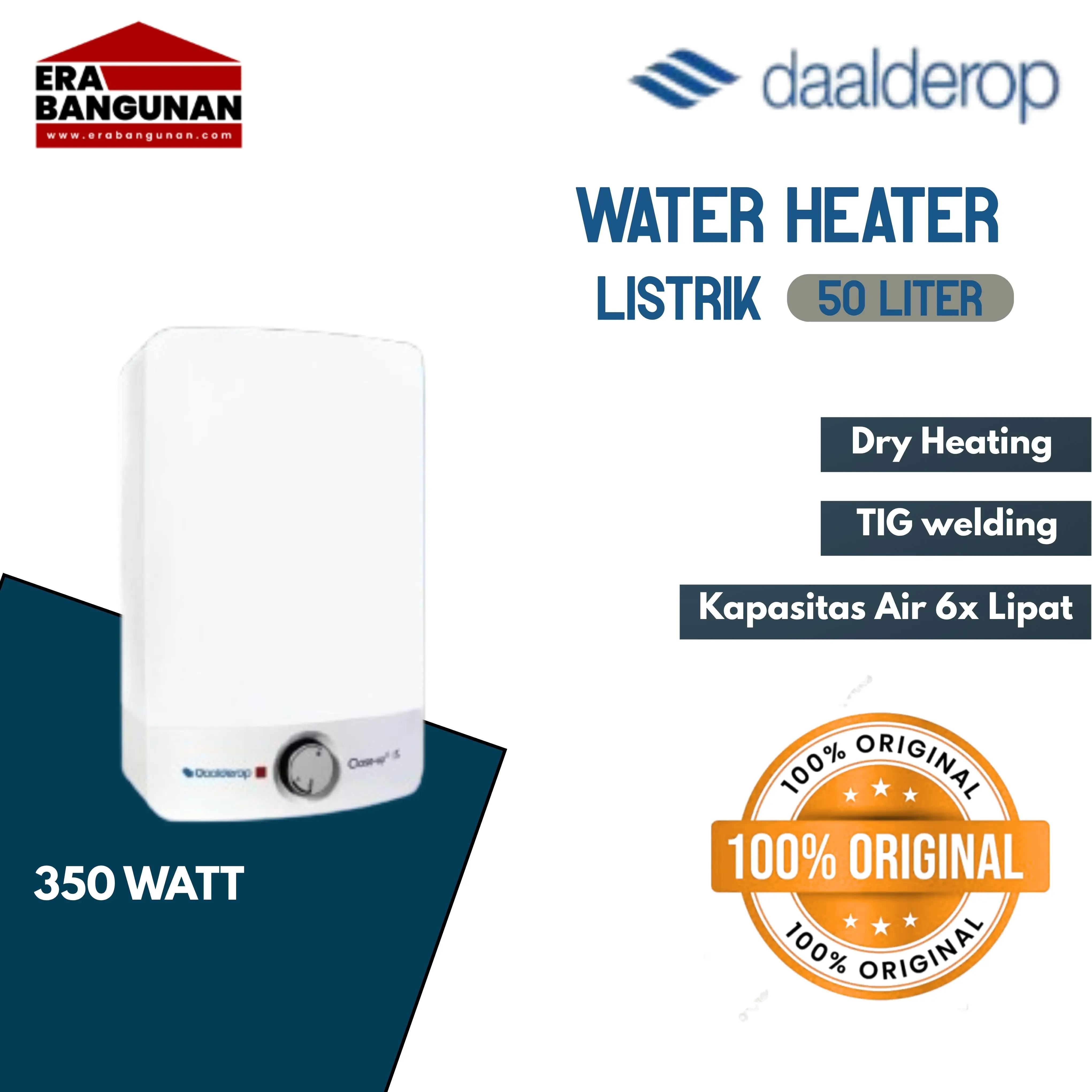 Water Heater DAALDEROP Listrik [15 L] - FREE Pemasangan