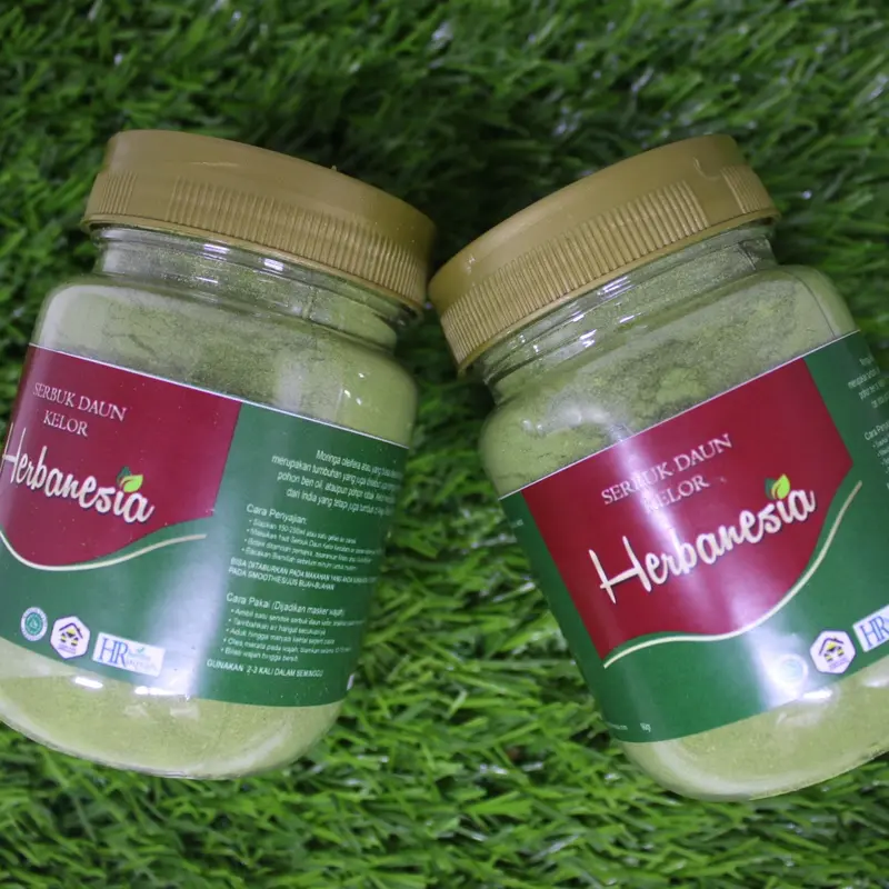 Masker Wajah  Berjerawat Bubuk daun kelor Masker jerawat dan Masker bubuk organik - Moringa powder  - Bubuk kelor  - Moringa acne Wajah Muka Memutihkan Perawatan 3