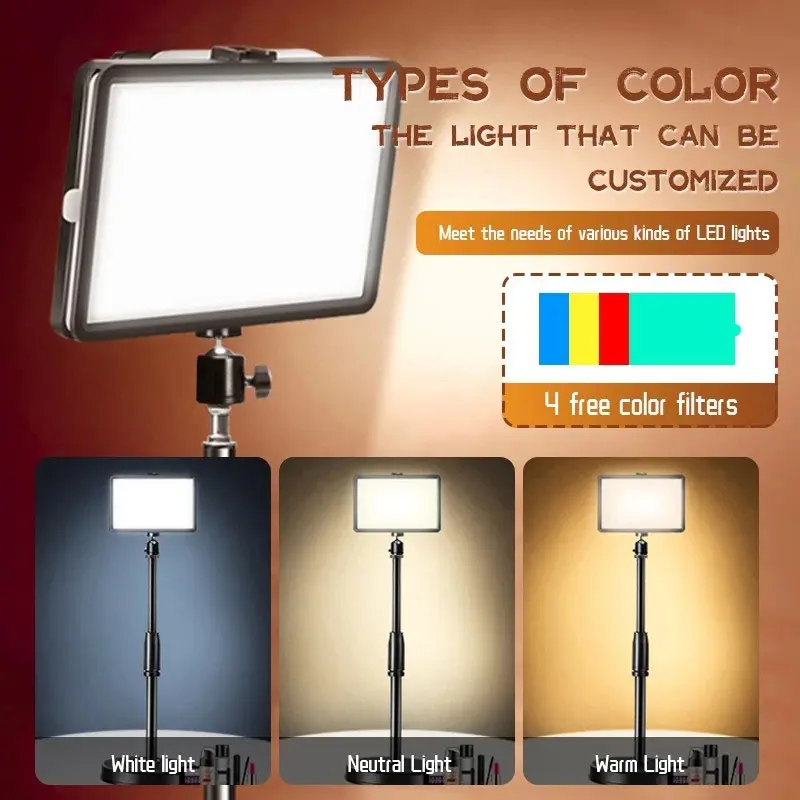 ODBORE Lampu LED Portabel Stand HP Overhead For Live Streaming Video Fotografi Vlog Konten Kreator 3