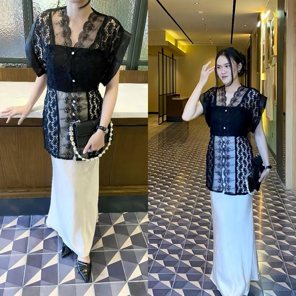 YUHA VEST OUTER BROKAT KEONDANGAN / OUTER BROKAT HARI RAYA / LEBARAN