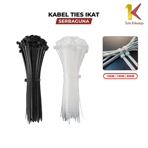 [COD] SK C1119 Kabel Tie Hitam Pengikat Uk 10CM / 15CM / 20CM Serbaguna