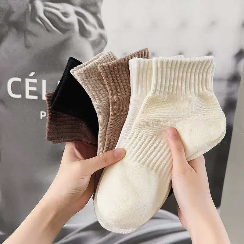 JOIN Kaos Kaki Sekolah Kantor Women Shock / Kaos Kaki Wanita Murah Solid Color / Kaos Kaki Pendek Polos Colorful COCONUT 203 0