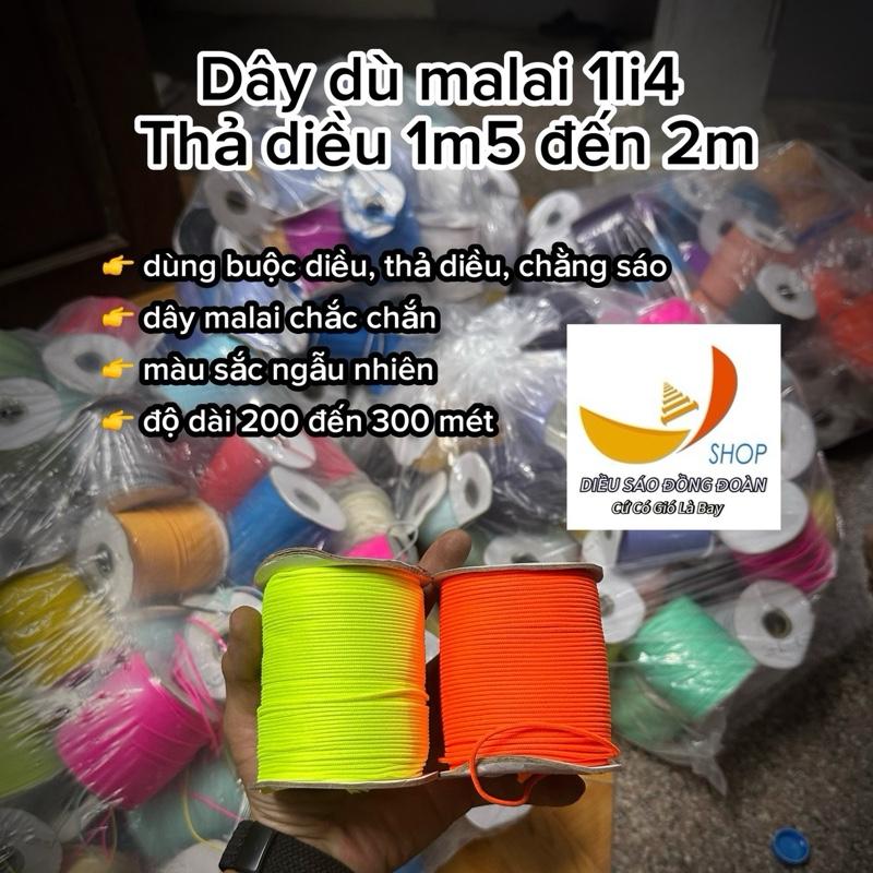  Dây DÙ thả diều 1m7-2m BUỘC DIỀU. CHẰNG SÁO. dài 200m màu ngẫu nhiên  chọn màu ib shop   