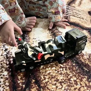 Leletoys Ukuran Besar Kendaraan Rudal Militer Mainan Kendaraan Peluncur Roket Kapal Induk Dengan Air Jet Tekan Control Remote