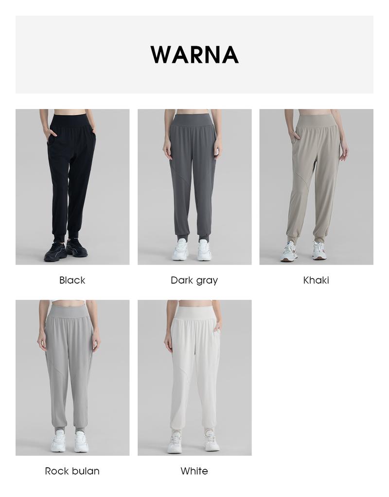 Product Introduction of Reytorrm Celana Jogger Pants wanita Longgar Training Sport.(CK052) 9