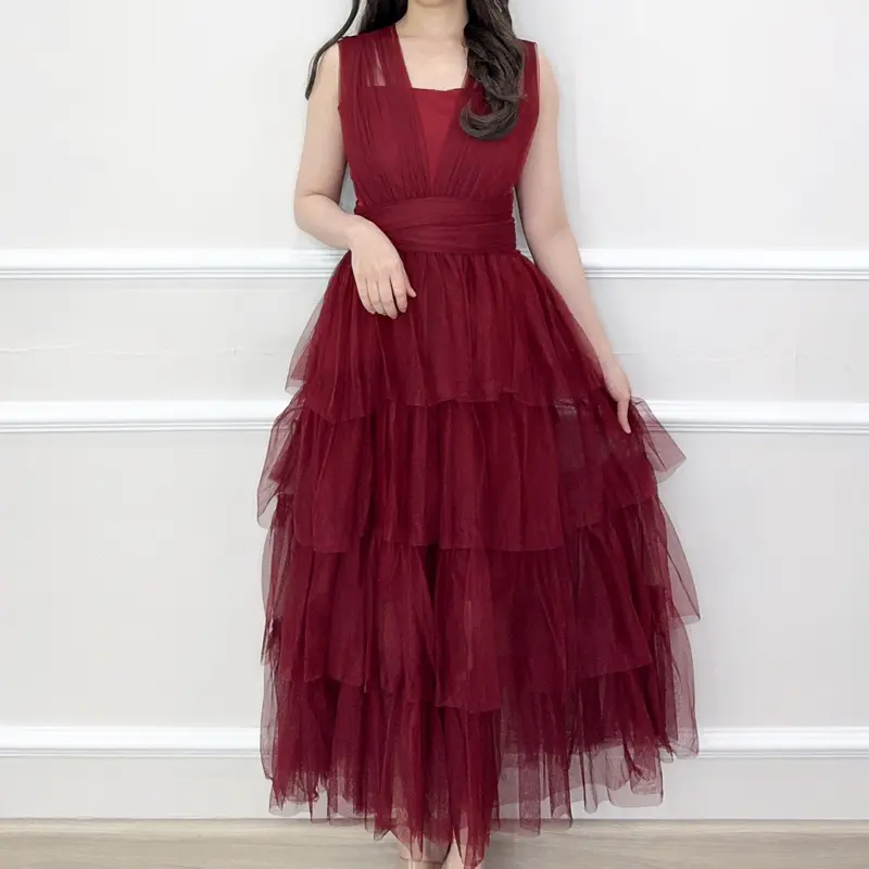 SV 5026 - Sofia Multiways Dress | Silvervogue | Gaun Tile + Katun Poliester Pakaian Wanita 2