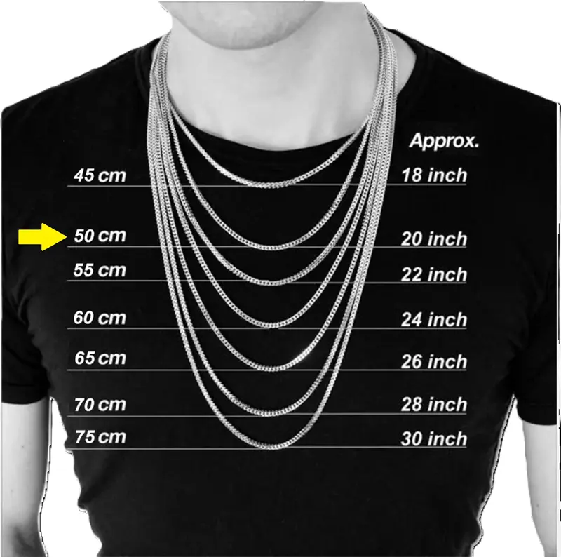 Kalung Titanium Stainless Necklace 2.5mm panjang 45cm, 50cm, 60cm,70cm 2