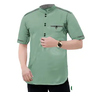 Baju Koko Pria Muslim TOJIRO TOYOBO Katun Premium Lengan Pendek /18844