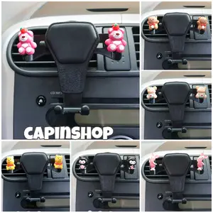 PHONE HOLDER KARAKTER // Holder HP Ventilasi AC Mobil Karakter Lucu Tipe Universal