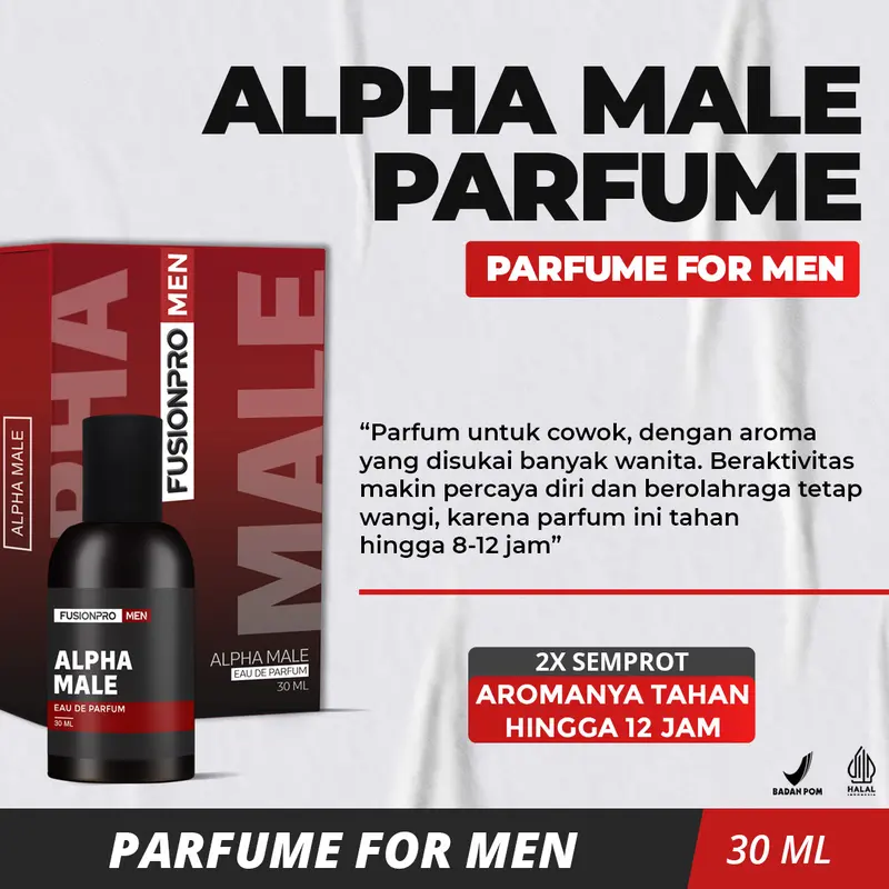 Parfum Alpha Male Eau De Perfum - Parfum Pria Wangi Cowok Banget - FUSIONPRO MEN 1