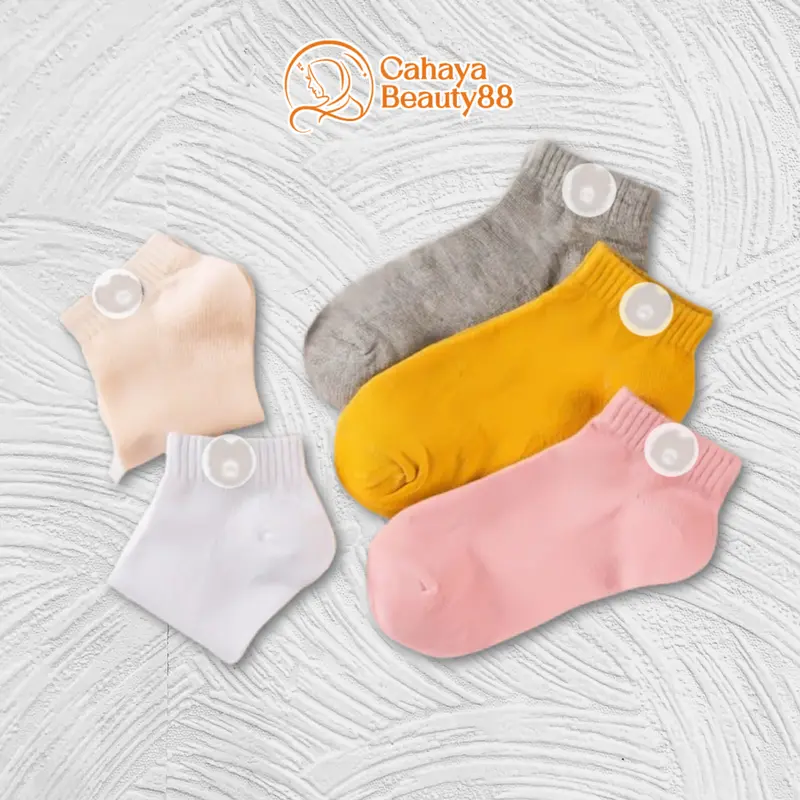 (20Rb Isi 10 Pasang) Kaos Kaki Motif Bear Mix Free Pouch 3