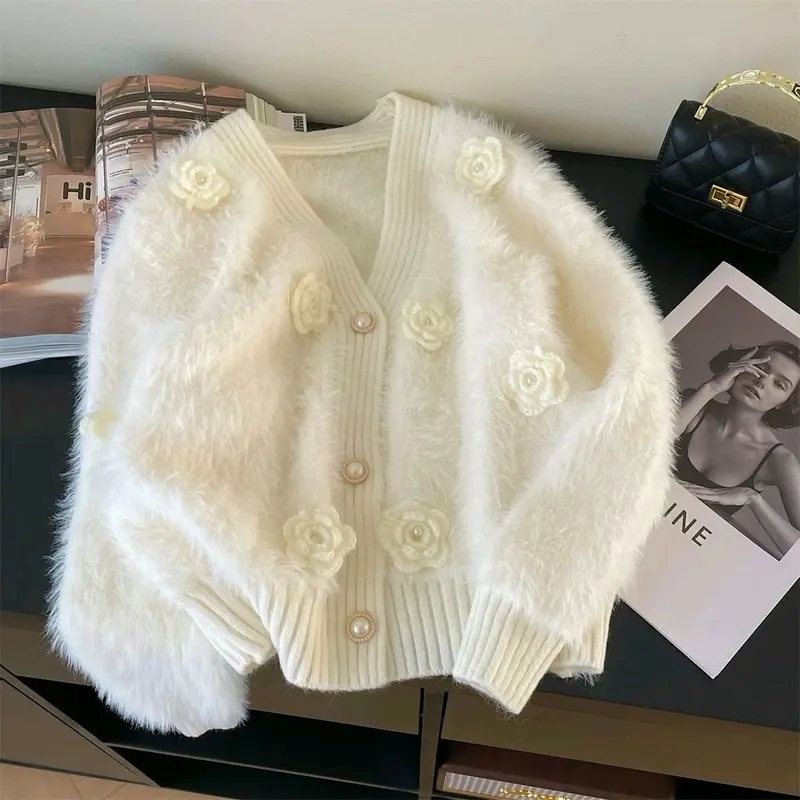 new/atasan/cardigan/fuzzy/outer 2