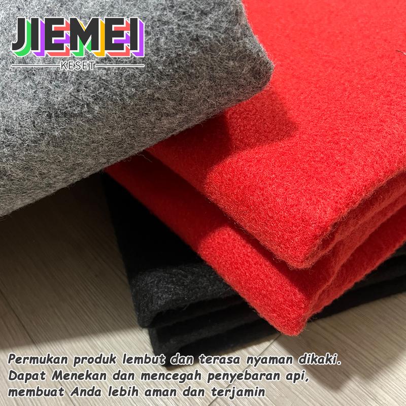 Product Introduction of JIEMEI Karpet Bludru 100x200 cm Karpet Pameran/Karpet Panggung/Karpet Masjid 36