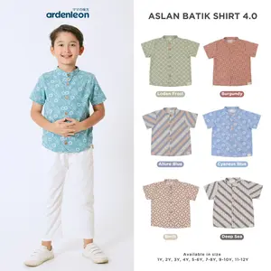ARDENLEON Atasan Kemeja Anak Laki Laki Aslan Batik Shirt 1.0 2.0 3.0 4.0