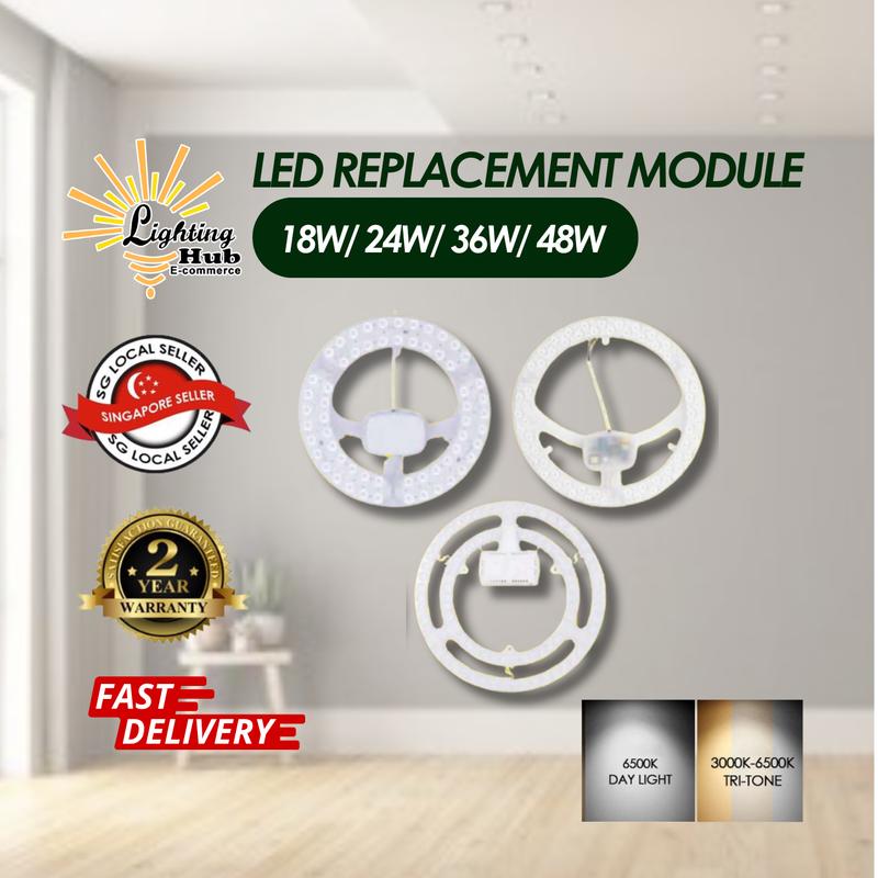 Lighting Hub LED Replacement Module Chipboard for Ceiling Light ...