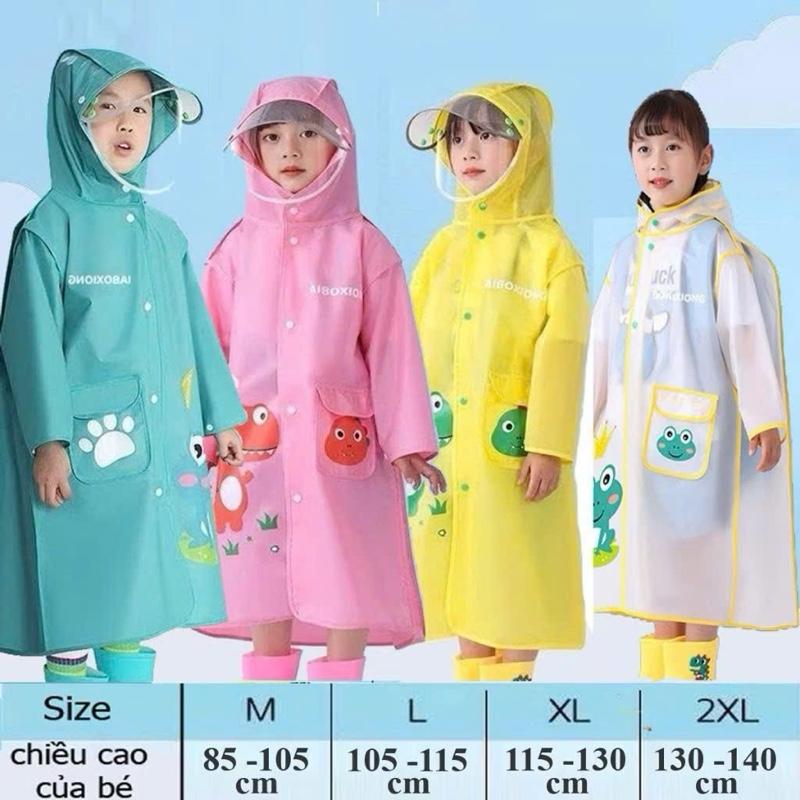  Áo Mưa Trẻ Em Áo Mưa Cho Bé Cao Cấp Chống Thấm Nước Hình Thú Dễ Thương Có Chỗ Để Cặp Sách  Và Kính Chắn Nước Mưa 