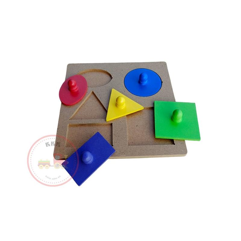 Product Introduction of Mainan Edukasi Puzzle Knop Geometri 5 Bentuk 3