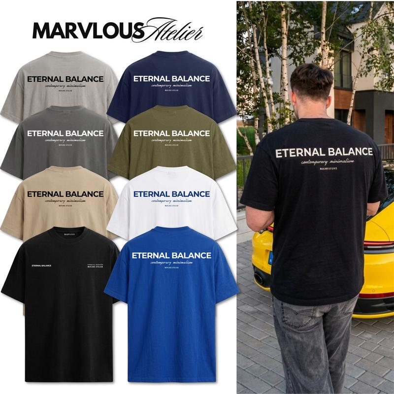 Áo Thun Unisex Nam Nữ MARVLOUS "ETERNAL BALANCE" - Áo Phông Oversize Form…