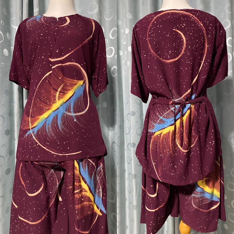 One Set Rayon Premium / Setelan Wanita Kekinian / Setelan Baju Tidur Lengan Pendek 2