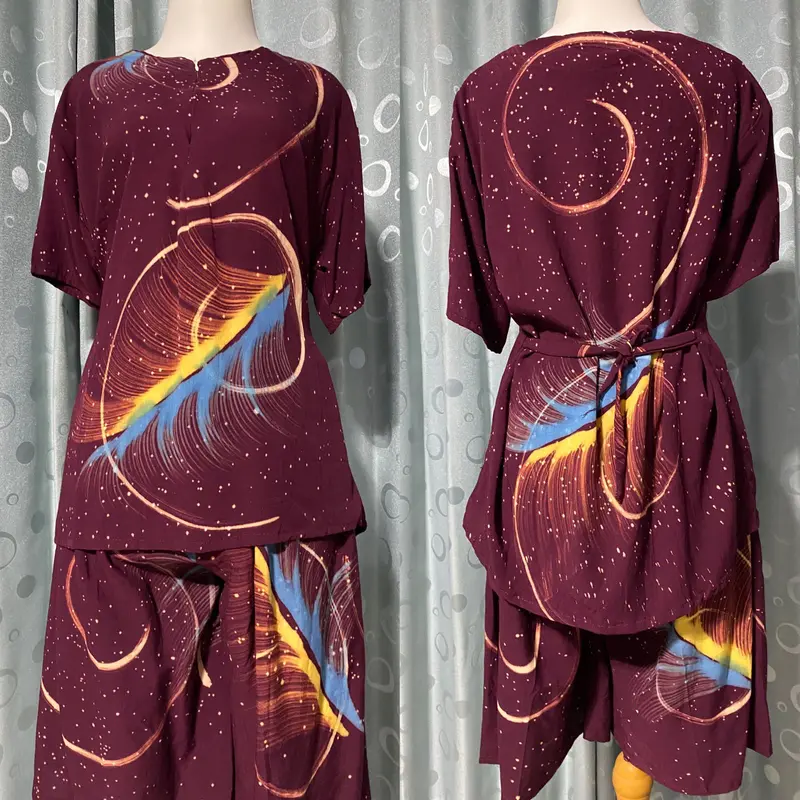 One Set Rayon Premium / Setelan Wanita Kekinian / Setelan Baju Tidur Lengan Pendek 2