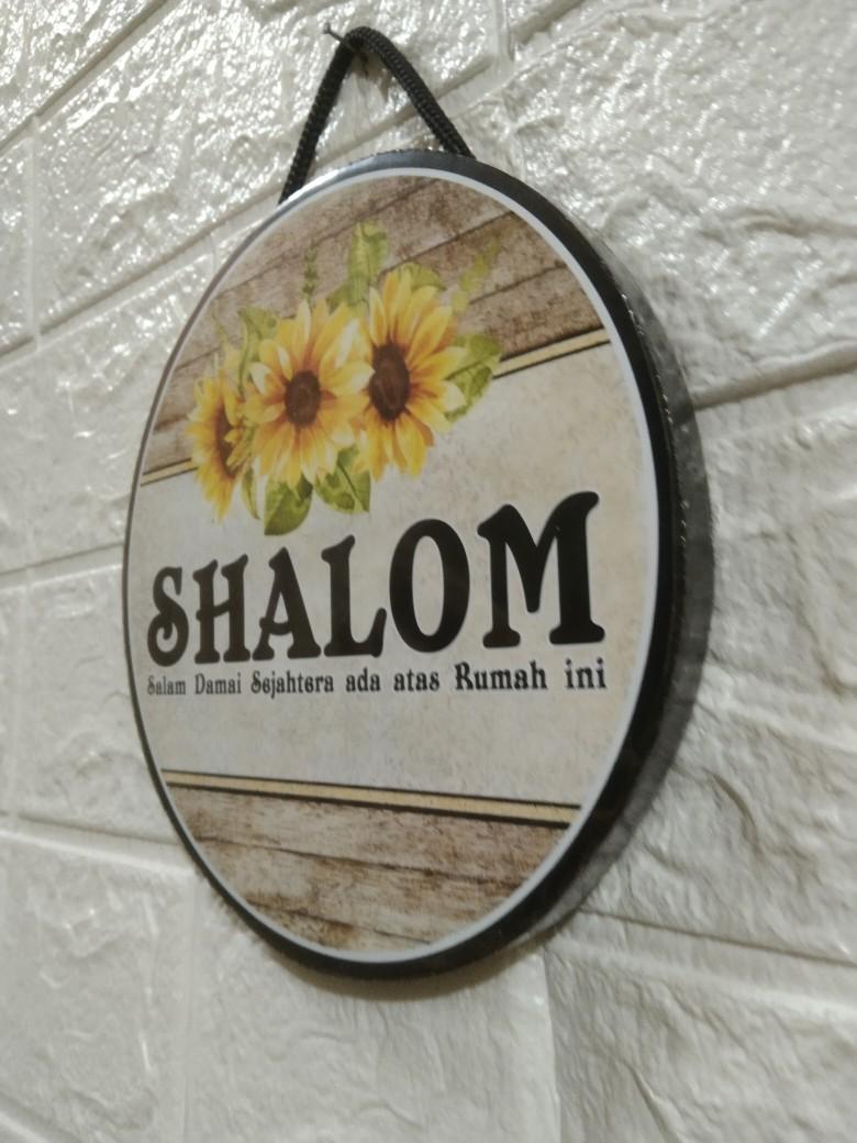 Product Introduction of Hiasan dinding Shalom JUMBO Bulat"BLJ01" 9