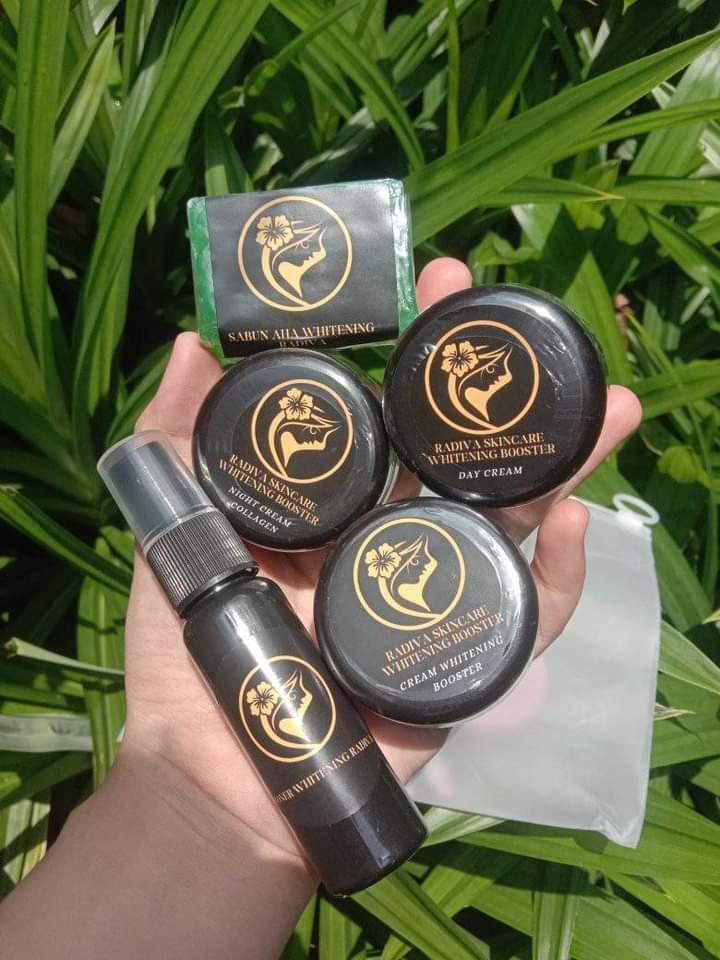 Radiva skincare whitening booster paling ampuh memutihkan!! Mencerahkan Wajah Pelembab Mengencangkan Moisturizer Perawatan Pencerah Membersihkan