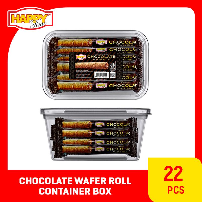 TERLARIS Happy Time Astor Premium Chocolate Wafer Roll (1 Container ...