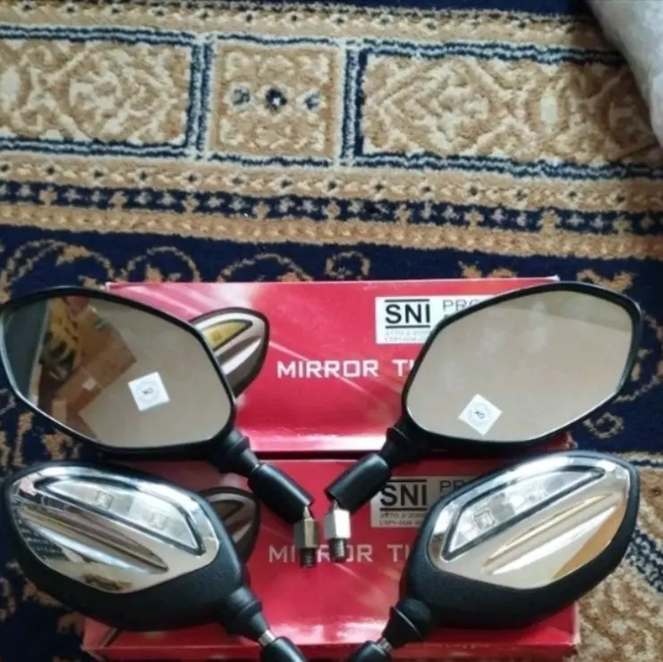 Spion Bubut 3 Jari Led Original AHM Vario Beat Genio Scoopy Supra Grand Legenda PCX Accessories Motor Lampu Stang Motorcycle - Kendaraan 4