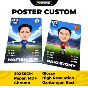 Poster Player Sepakbola Custom