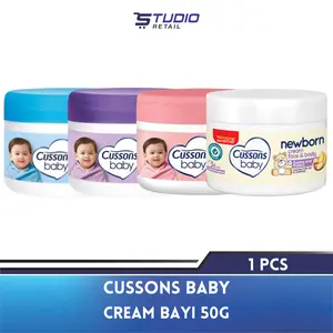 [ 1 Pcs 50g ] Cussons Baby Cream Krim Bayi New Born Soft Smooth Mild Gentle Fres Nourish 50gr