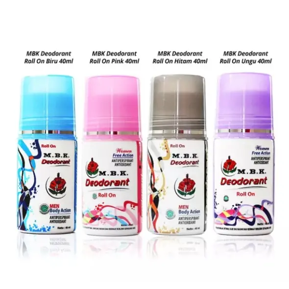 M.B.K Deodorant Roll On 40 ml | Deodoran MBK Penghilang Bau badan