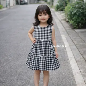 DAISY ANAK perempuan BEST SELLER korean Style motif kotak kotak