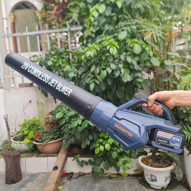 Máy Thổi Bụi, Thổi Lá Cầm Tay Công Nghiệp Bosseter BT-2103R Công Nghệ Đức, Động Cơ Không Chổi Than