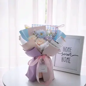 Buket rose putih premium cantik hadiah wisuda lamaran Dekorasi Pernikahan Mawar Bunga