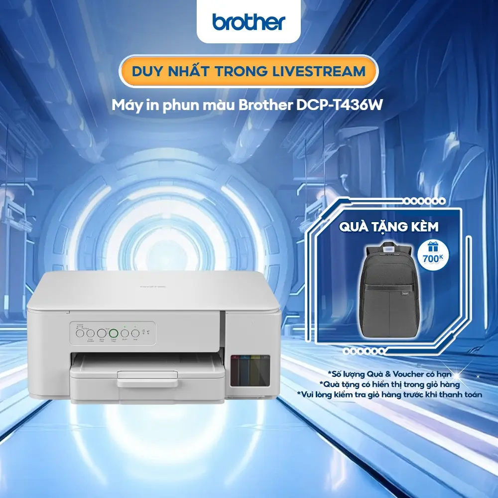 Máy in phun màu đa năng Brother DCP-T436W